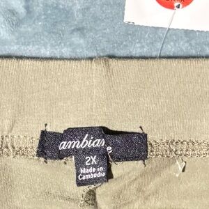 Ambiance Sage Green Trousers 2X